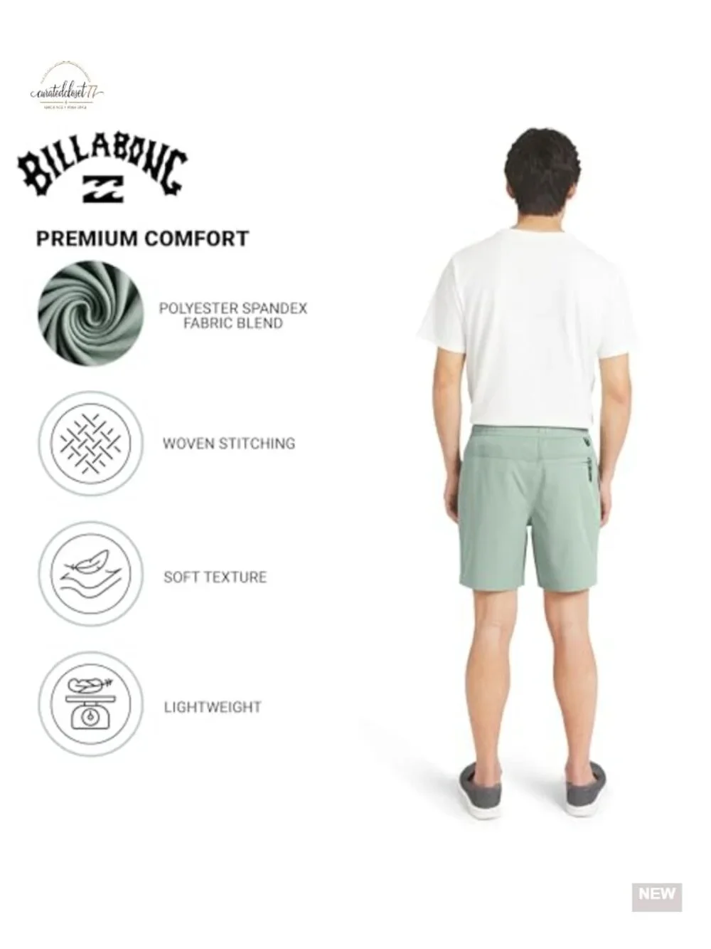Men's Quick Dry Performance Stretch Hybrid Shorts 7